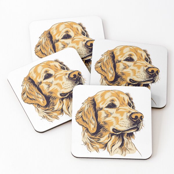 Item preview, Golden Paws Graphics: Charming Retriever Illustration for Loyal Dog Lovers designed and sold by DooodleGod.