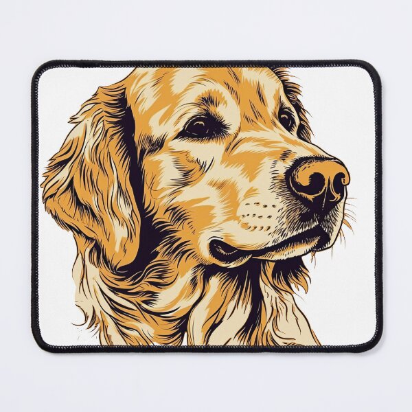 Item preview, Golden Paws Graphics: Charming Retriever Illustration for Loyal Dog Lovers designed and sold by DooodleGod.