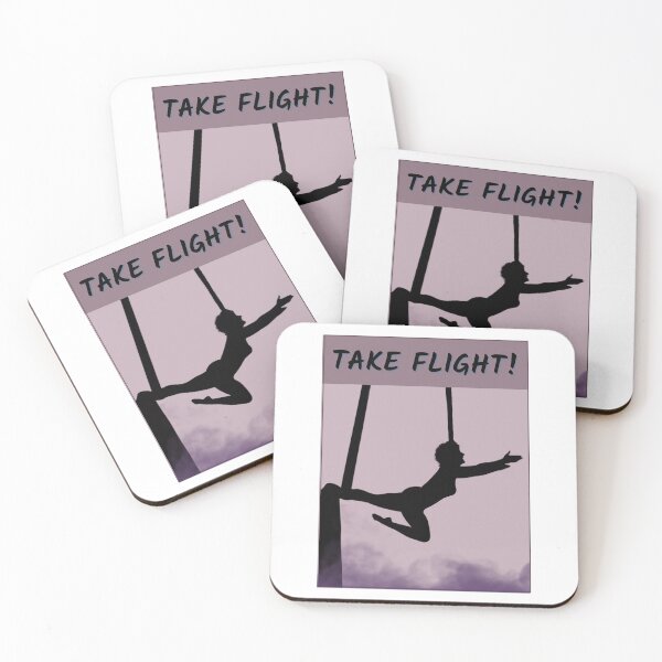 Item preview, Aerial Silks Silhouette Take Flight - Purple designed and sold by Jewel in the Crown.