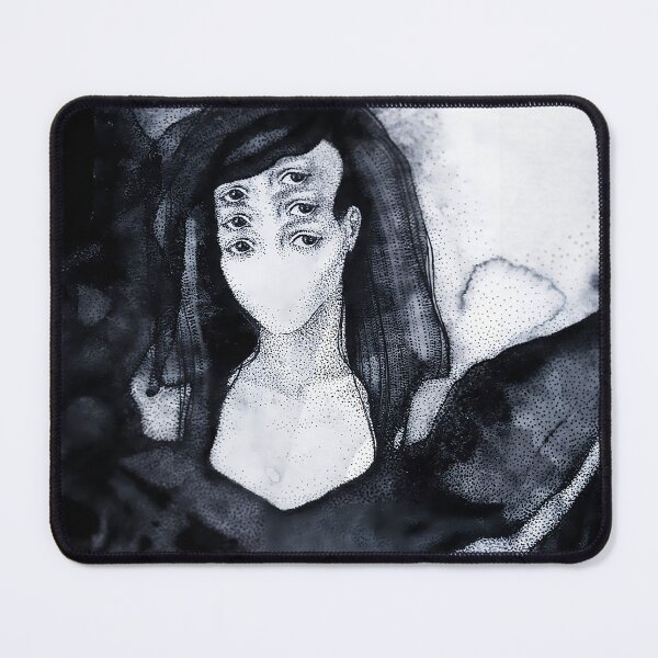 Item preview, Intense gaze | Original graphic artwork | Dotwork designed and sold by Moolversin.