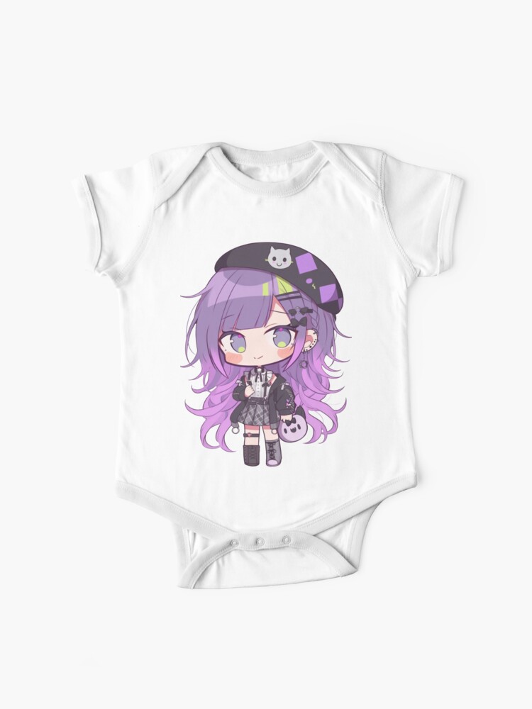 Stylish Purple Haired Anime Chibi