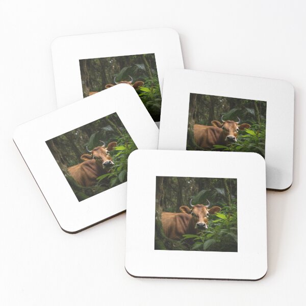 Item preview,  Portrait of a Cow Amidst Nature's Abundance designed and sold by Pop-Galore.