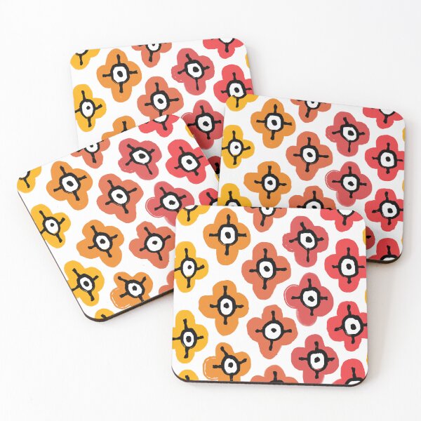Item preview, Iconic Modern Scandinavian Floral Arrangement in Red and Orange designed and sold by Deutschic.