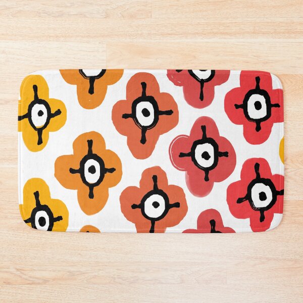 Item preview, Iconic Modern Scandinavian Floral Arrangement in Red and Orange designed and sold by Deutschic.