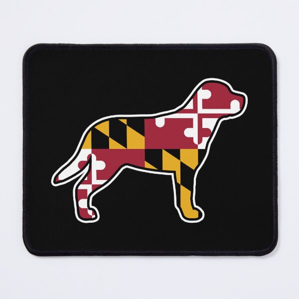 Item preview, Greater Swiss Mountain Dog Silhouette with Maryland Flag designed and sold by Jenn Inashvili.