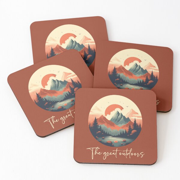 Item preview, The Great Outdoors - Sunset in the Mountain designed and sold by GoodOldVintage.