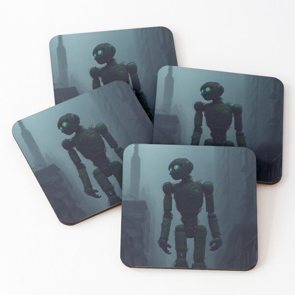 Item preview, The Green Natural Humanoid Android Robot designed and sold by ArtemExpressio.