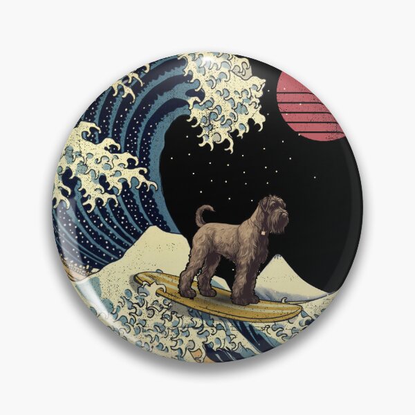 Item preview, Giant Schnauzer Kanagawa Japanese Surfing Wave designed and sold by rafaeltto.