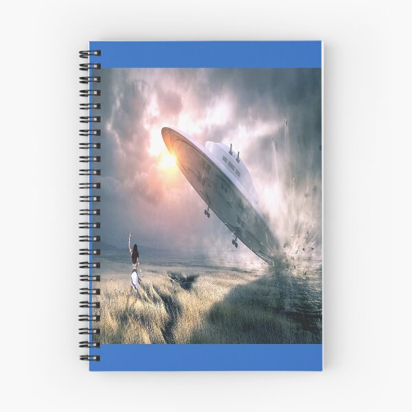 Item preview, Fantasy Art: UFO  Crash Landing designed and sold by mturns57.