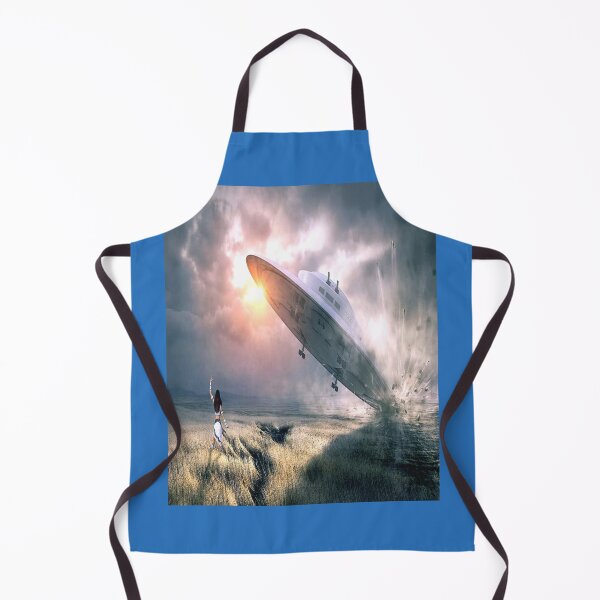 Item preview, Fantasy Art: UFO Crash Landing designed and sold by mturns57.