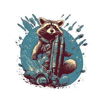 Artwork thumbnail, Rocket Racoon Cute Space Racoon by CraftMiller