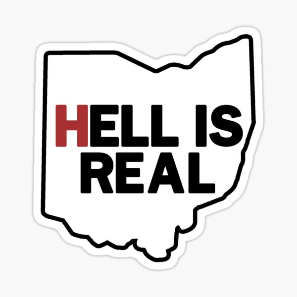 Item preview, White and Black Hell Is Real in Ohio designed and sold by ZdenkaJulianArt.