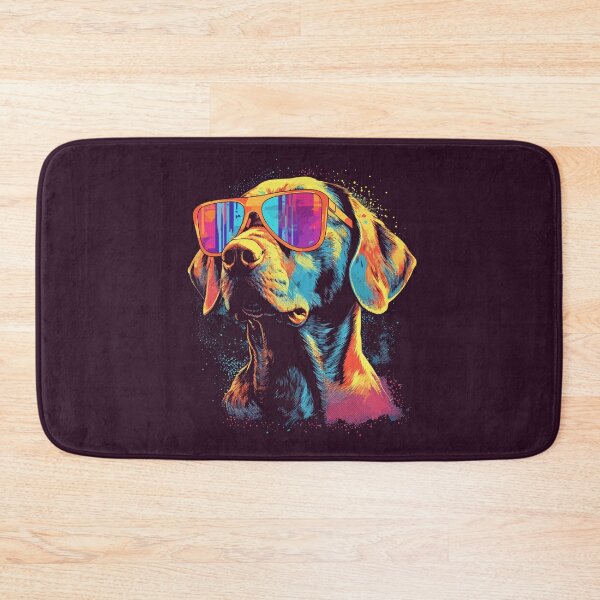 Happy Couch Dog  Cute Beagle Bath Mat for Sale by Jenn Inashvili