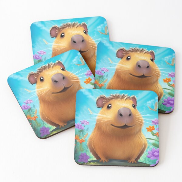 Item preview, capybara digital art designed and sold by DigitalPixelize.