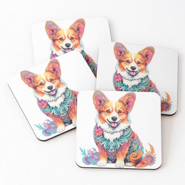 Item preview, Colorful Corgi designed and sold by leslieuresti.