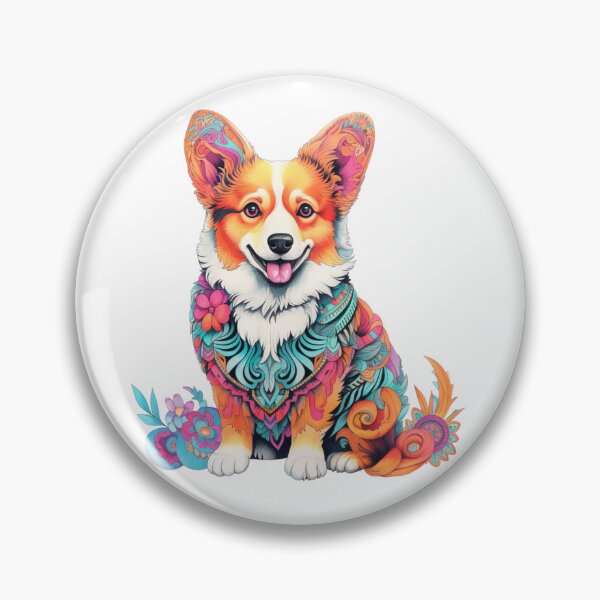 Item preview, Colorful Corgi designed and sold by leslieuresti.