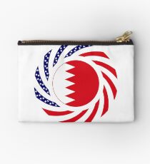 Bahrain American Multinational Patriot Flag Series Zipper Pouch