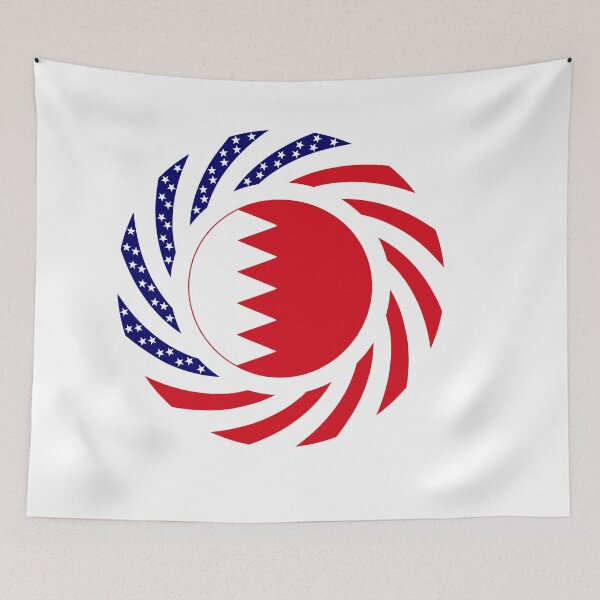 Item preview, Bahrain American Multinational Patriot Flag Series designed and sold by Carbon-Fibre Media.