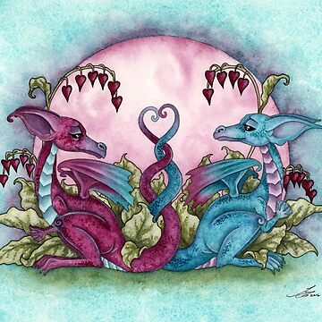 Artwork thumbnail, Love Dragons by AmyBrownArt
