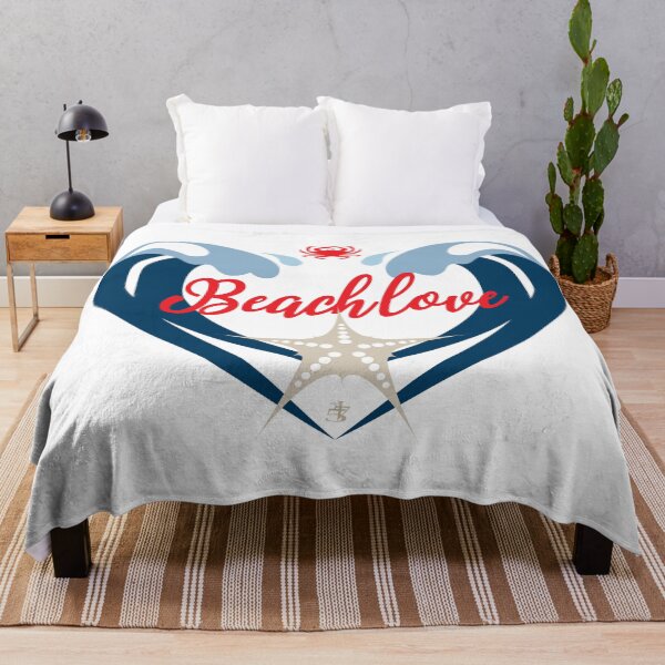 Item preview, Beach Love graphic, with crab, wave and starfish designed and sold by ArtDoor54.