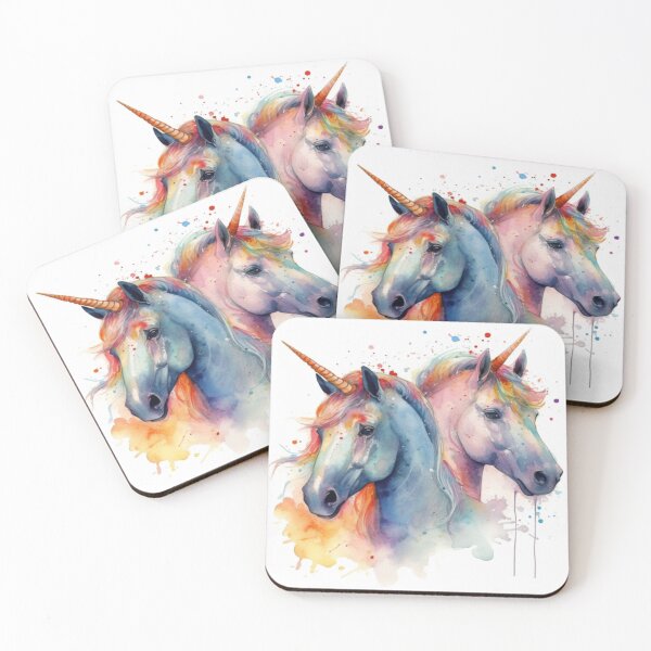 Item preview, Watercolor Rainbow Unicorn designed and sold by J A Flanagan.
