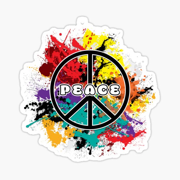 Item preview, Splash Peace Sign designed and sold by 2HivelysArt.