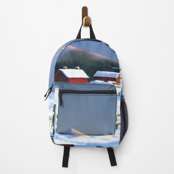 Item preview, Winter Wonderland Farm - Serene Snowy Landscape designed and sold by Zeph1.