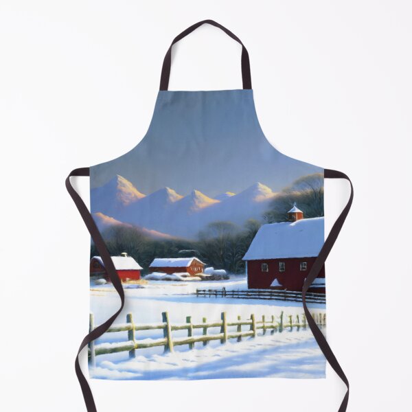 Item preview, Winter Wonderland Farm - Serene Snowy Landscape designed and sold by Zeph1.