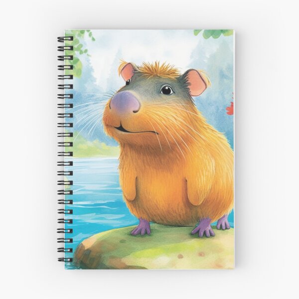 Aperçu de l'œuvre  Capybara paysage magnifique art numérique créée et vendue par DigitalPixelize.