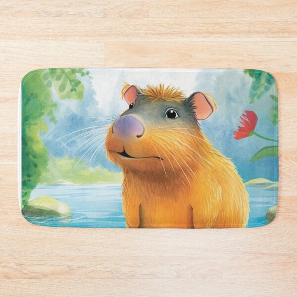Item preview,  Capybara landscape beautiful digital art designed and sold by DigitalPixelize.