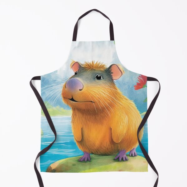 Item preview,  Capybara landscape beautiful digital art designed and sold by DigitalPixelize.