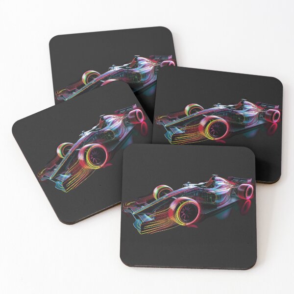 Item preview, Neon Abstract Formula One Car: Embrace the Futuristic Speed and Artistry designed and sold by RIAiCreations.