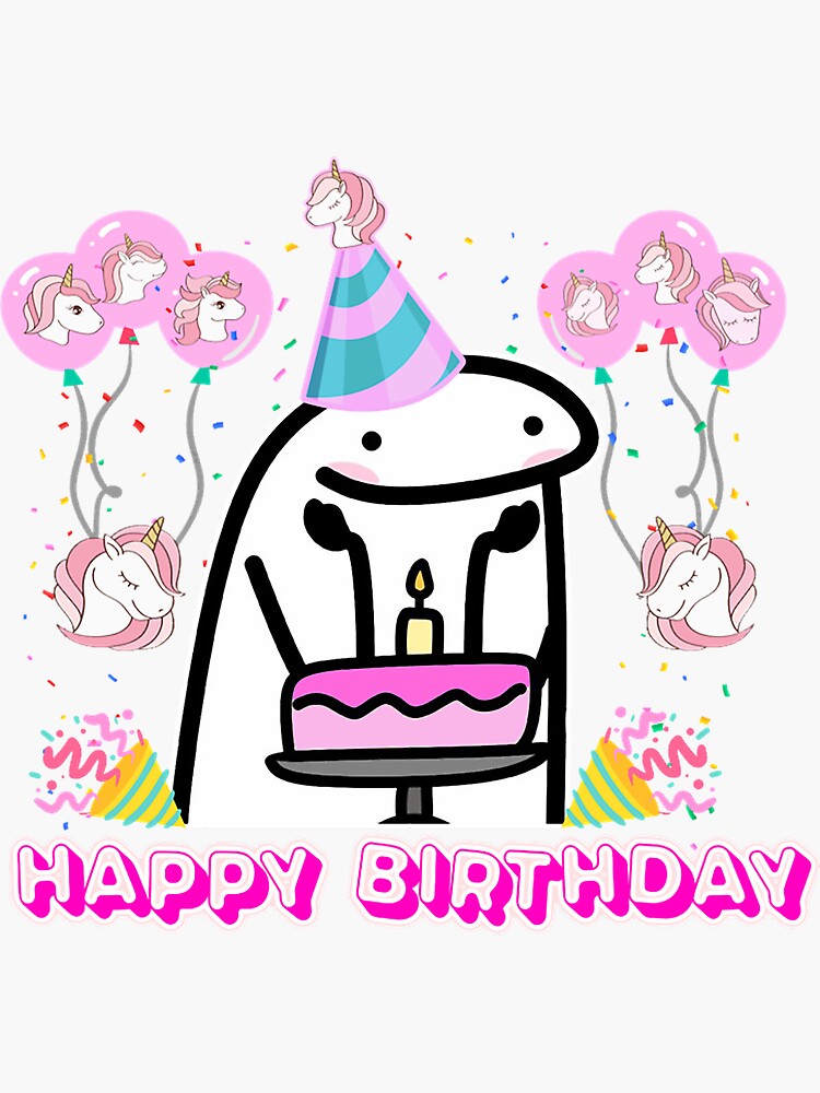 Pegatina «flork chicas feliz cumpleaños» de Alexiscolekl | Redbubble