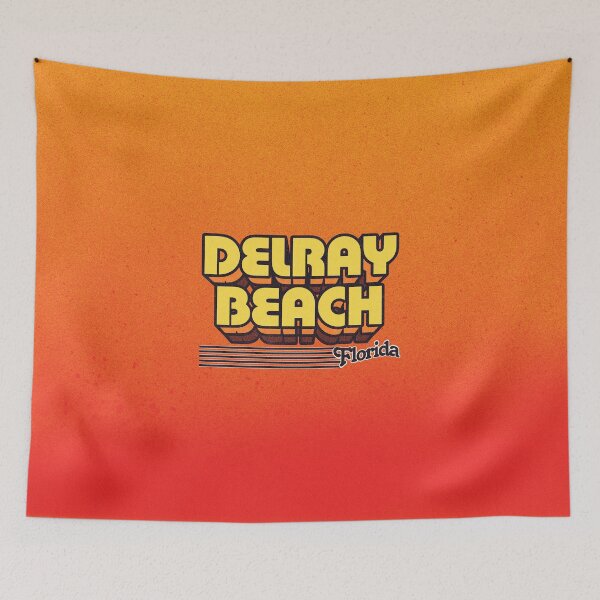 Item preview, Delray Beach, Florida | Retro Stripes designed and sold by retroready.