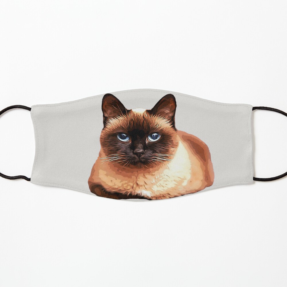 siamese cat face mask