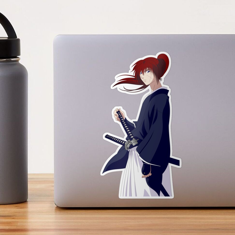 Himura kenshin - Kenshin manga Sticker by ArtSellerWorker