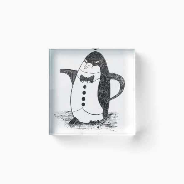 Item preview, Penguin Teapot (B&W) designed and sold by Sue E. Armstrong.