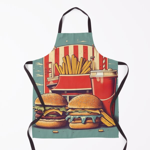 Item preview, Retro Bites: Hamburgers, French Fries, and Drinks by the Vending Machine - Vintage Imagery designed and sold by Bee Happy Creative™.