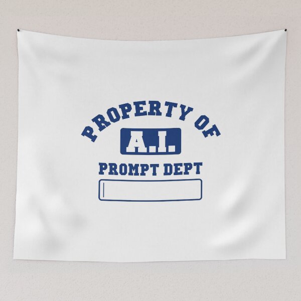 Item preview, Property of A.I. Prompt Dept (Navy) designed and sold by Promptified.