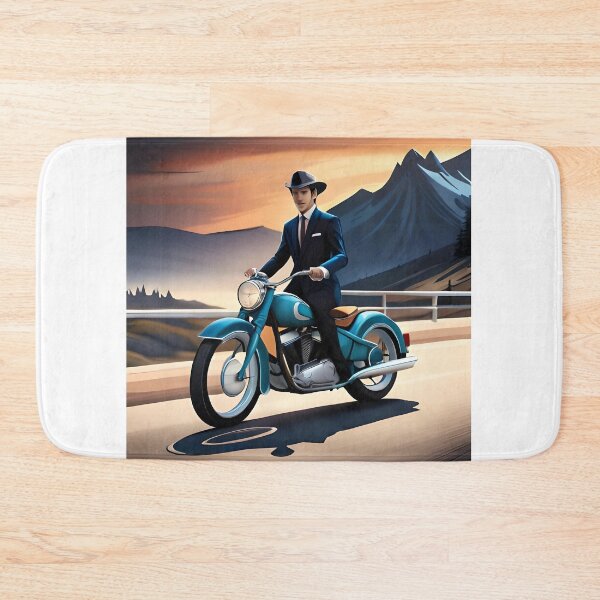 Item preview, secret agent riding a motorbike designed and sold by nivaratenzzia.