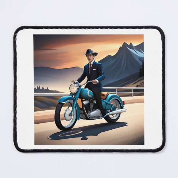Item preview, secret agent riding a motorbike designed and sold by nivaratenzzia.