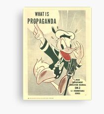 Donald Duck- Commando Propaganda WW2 Canvas Print