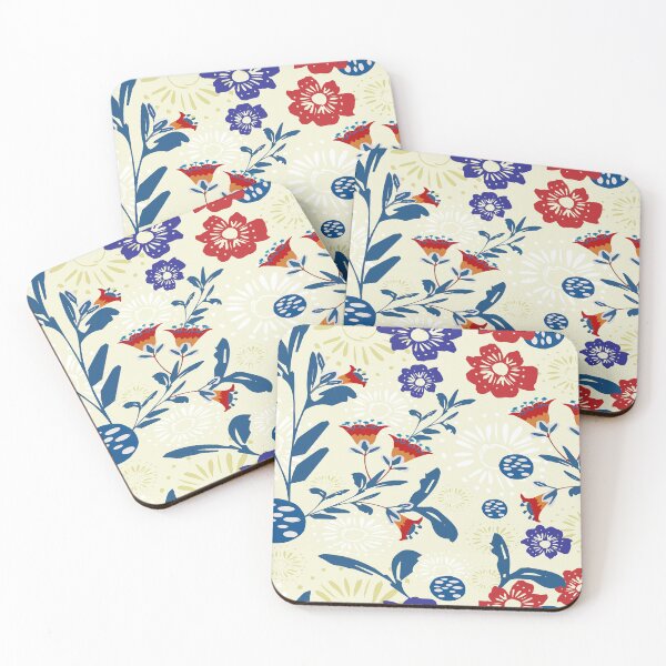 Item preview, Firework Garden (Cream) designed and sold by ClubCreativeArt.