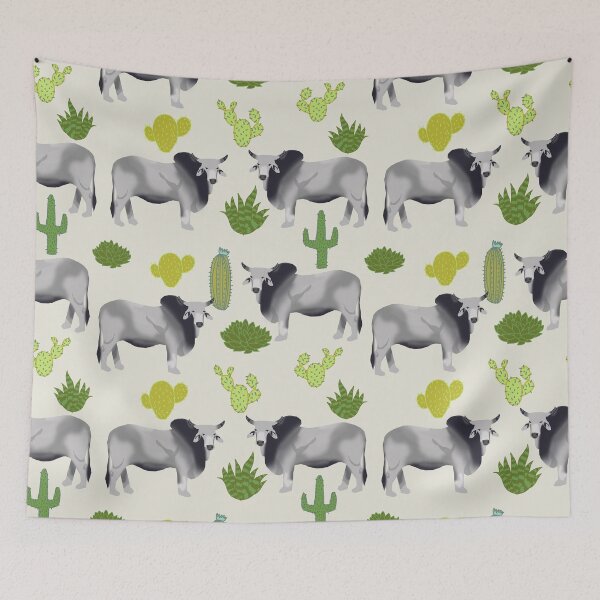 Item preview, Brahman Cattle cactus southwest farm farming homestead animals designed and sold by PetFriendly.