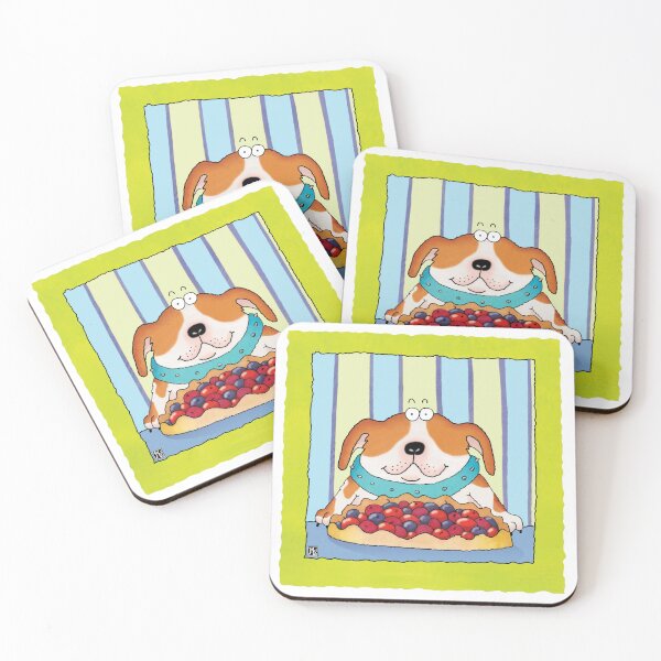 Item preview, cute dog finds cherry pie designed and sold by jukico.