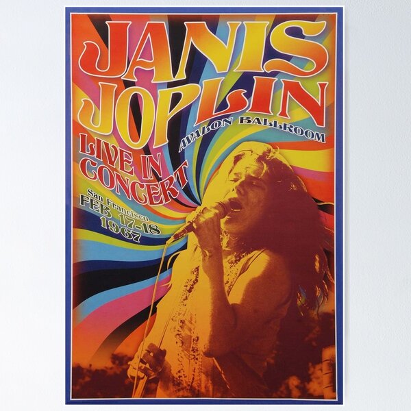 Janis Joplin Posters for Sale | Redbubble