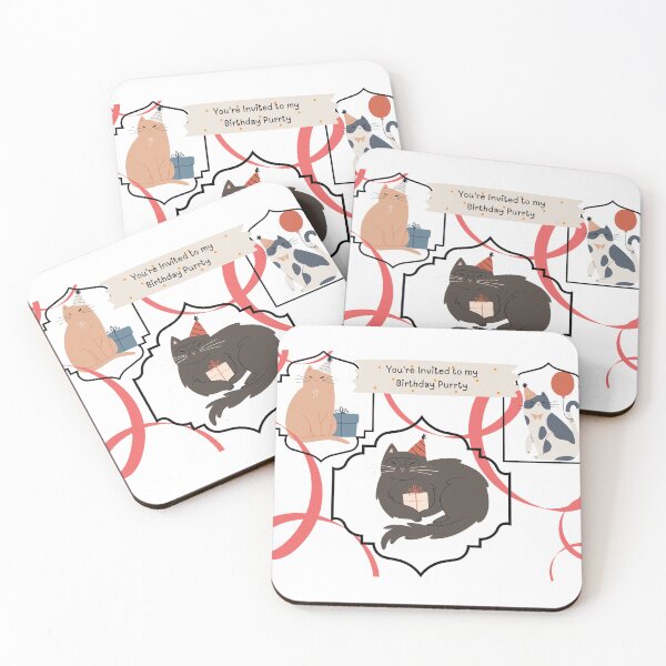 Item preview, Birthday Purrty designed and sold by Project Remission, LLC.