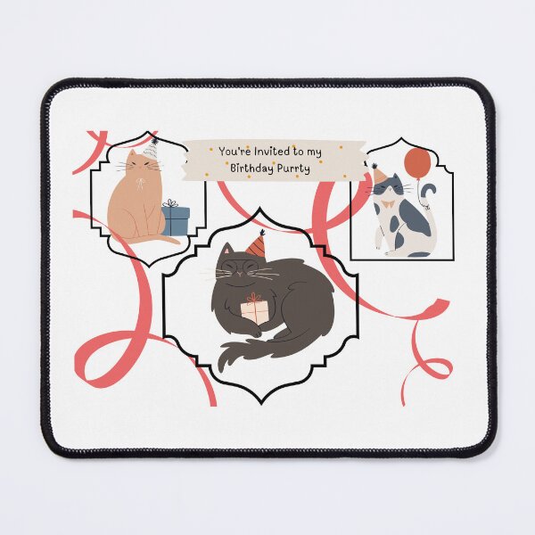 Item preview, Birthday Purrty designed and sold by Project Remission, LLC.
