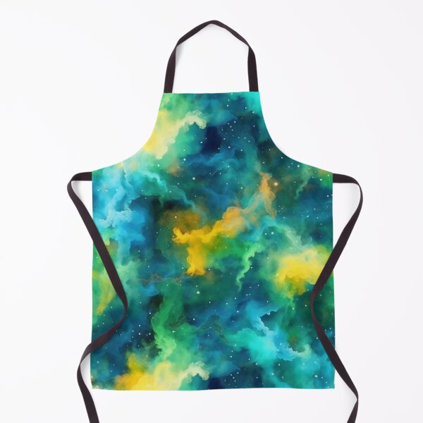 Item preview, Green-Blue Nebulae – Seamless designed and sold by GalacticLabs.