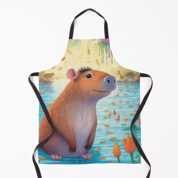 Item preview, capybara landscape digital art designed and sold by DigitalPixelize.